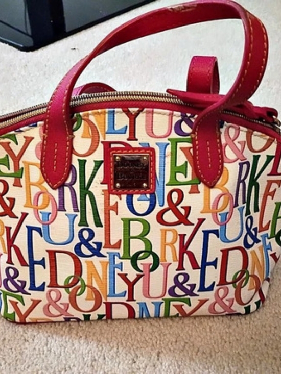 Dooney & Bourke Handbags - Dooney & Bourke Doodle II Coated Cotton Domed Satchel Domed Satchel Multicolor &